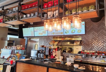 An image of Aroma Espresso Bar, an aesthetic cafe at York University’s Campus