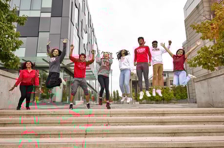 Happy Students of York University. 