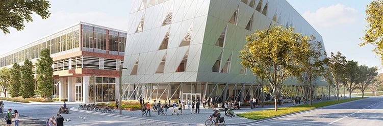 York University building along with Schulich building.