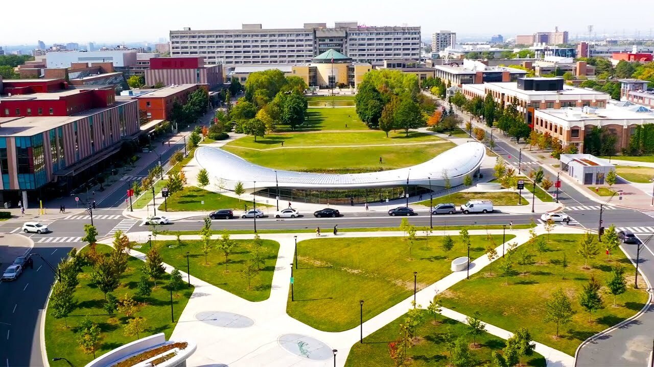 York and Seneca Campus Arial View